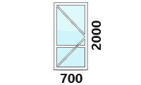 PVC врата 2000х700